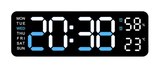   RELOJ DESPERTADOR CON PANTALLA LED 9 PLG PARA PARED