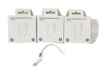   ADAPTADOR AUXILIAR HEMBRA A IPHONE EN CAJA PACK X 10 JG-IPHAUX