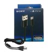   CABLE MICRO USB V8 PARA PS4 CAJA SONY CON FILTRO 1.5 MTS 