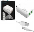   CARGADOR 30W 2 USB CON CABLE TC INTENSIFY XAEA