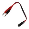   ADAPTADOR VINCHA GAMER PS4 A PC (2 MACHO A 1 HEMBRA) *