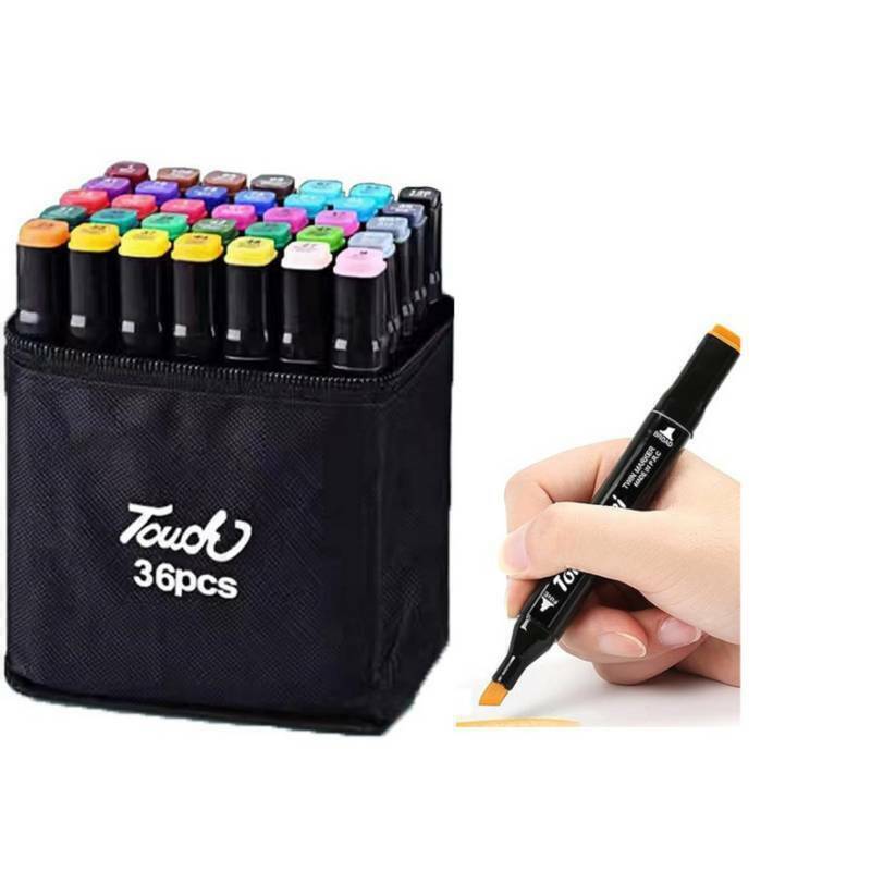   MARCADORES DOBLE PUNTA TOUCH X 36 COLORES JG-TOUCH36