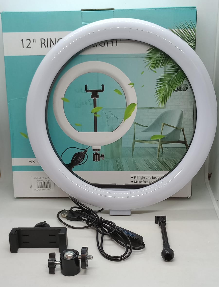   ARO DE LUZ LED USB 30CM SIN TRIPODE JG-ARO30