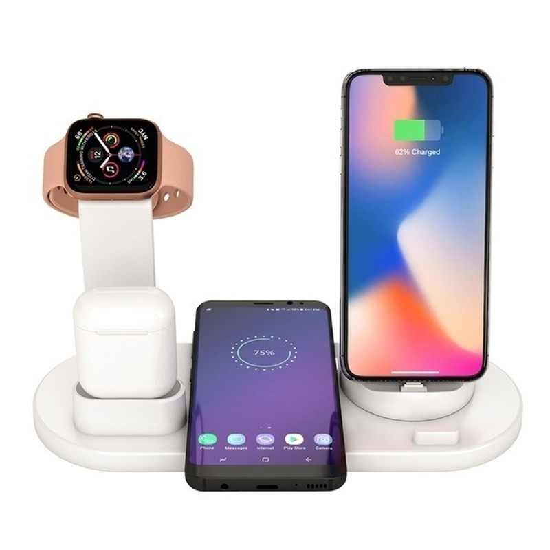     DOCK DE CARGA PARA AURICULAR, RELOJ, 5 EN 1 !