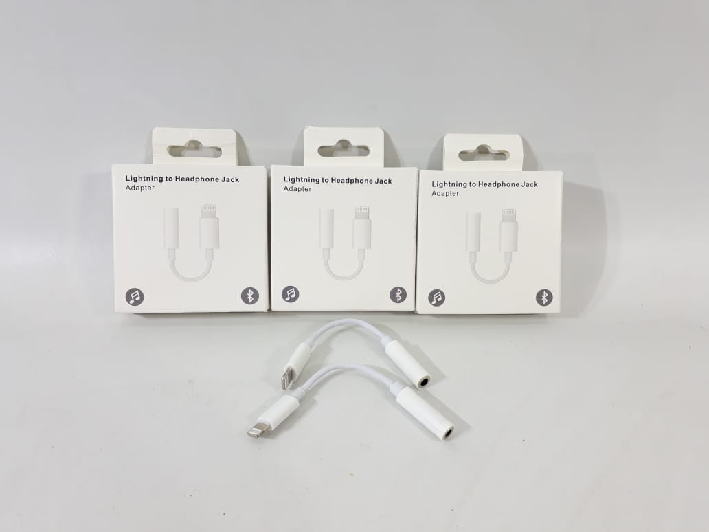   ADAPTADOR AUXILIAR HEMBRA A IPHONE EN CAJA PACK X 10 JG-IPHAUX