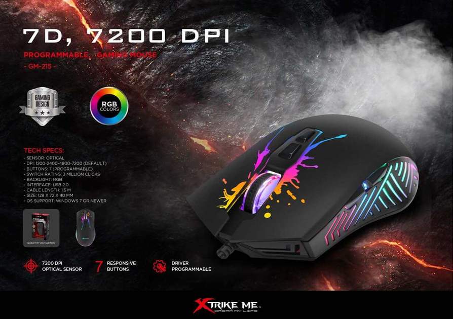     MOUSE GAMER XTRIKE GM-215 !