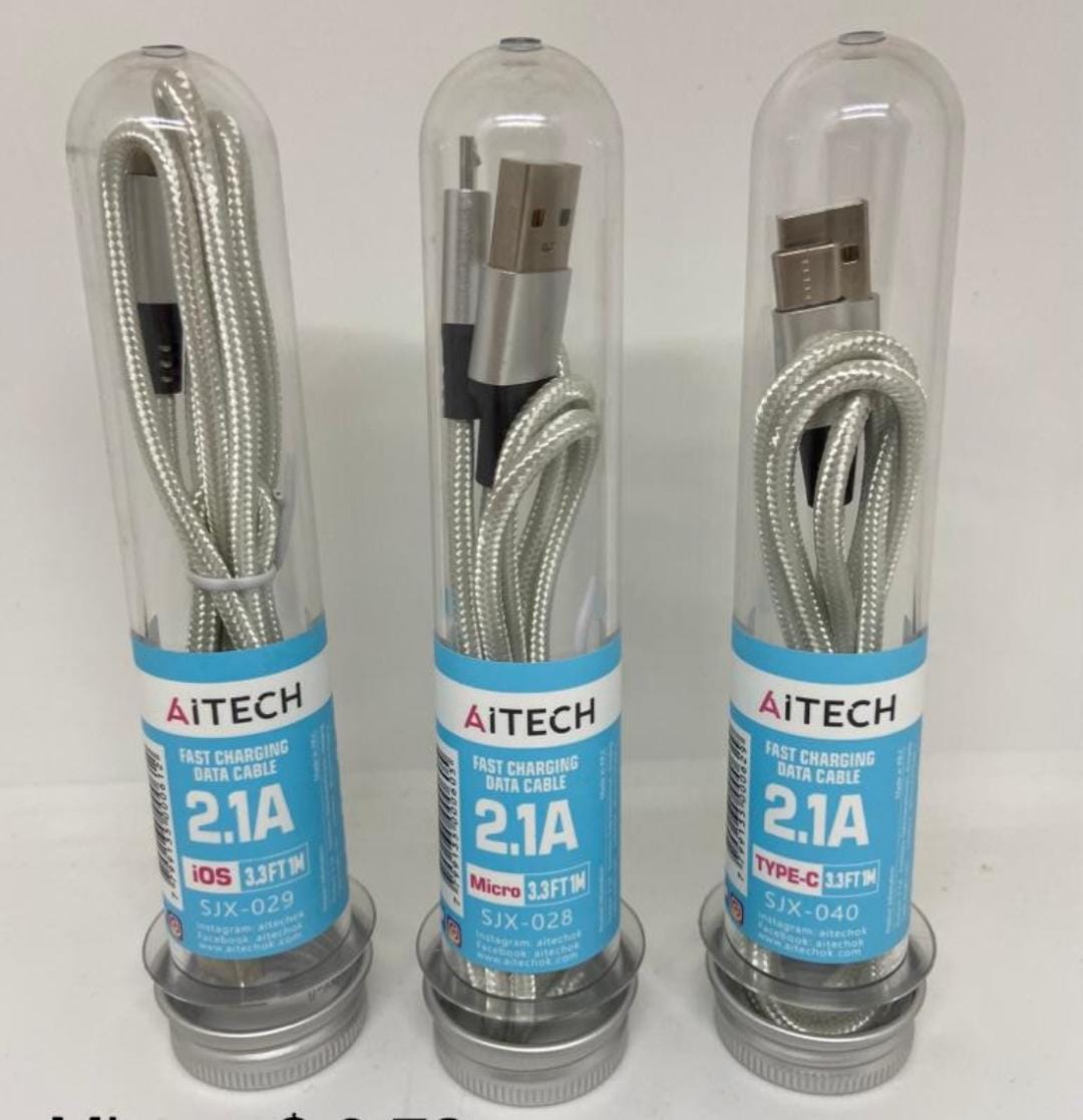     CABLE MICRO USB V8 AITECH ACRILICO (PACK X 25) !