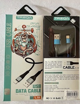    CABLE TIPO C MALLADO 5.1A TREQA DISE&Ntilde;O JG-TCTREQA #