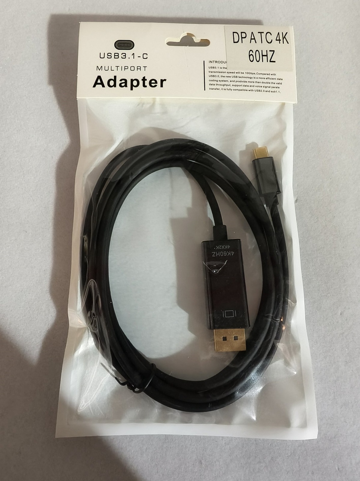   CABLE DISPLAYPORT A TC 4K JG-DPTC