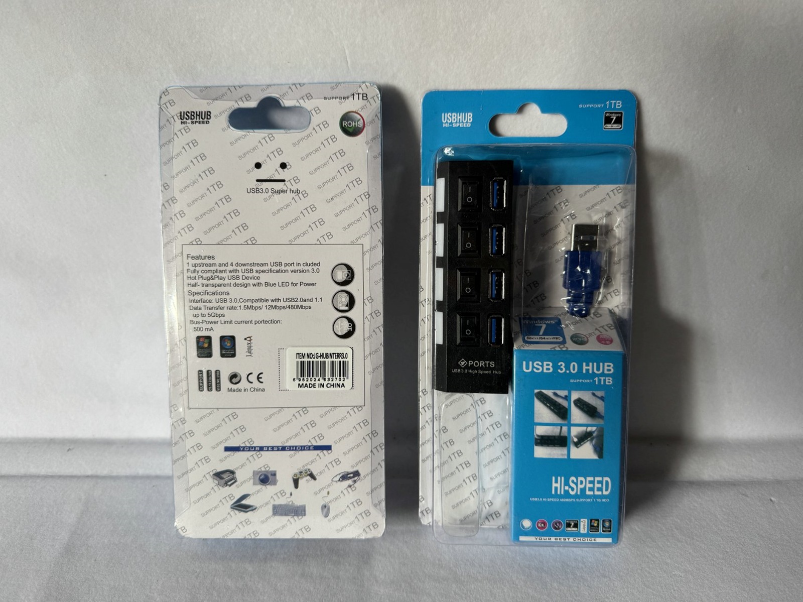     HUB USB 4 PUERTOS 3.0 CON INTERRUPTOR JG-HUBINTERR3.0 !