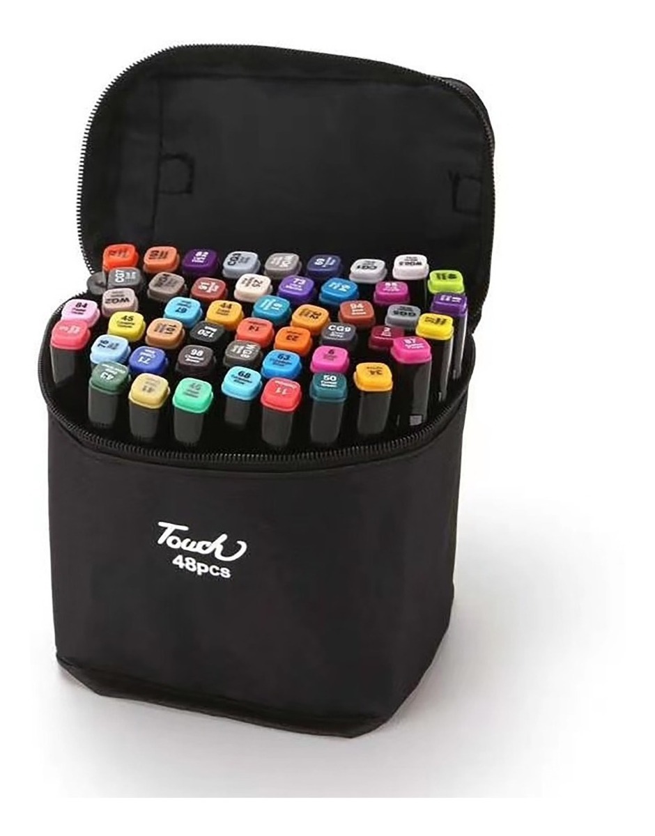   MARCADORES DOBLE PUNTA TOUCH X 48 COLORES JG-TOUCH48