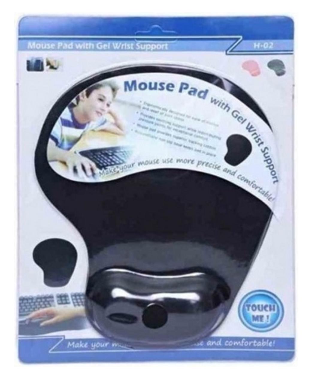   PAD MOUSE CON GEL PREMIUM NEGRO JGEL PACK X 50