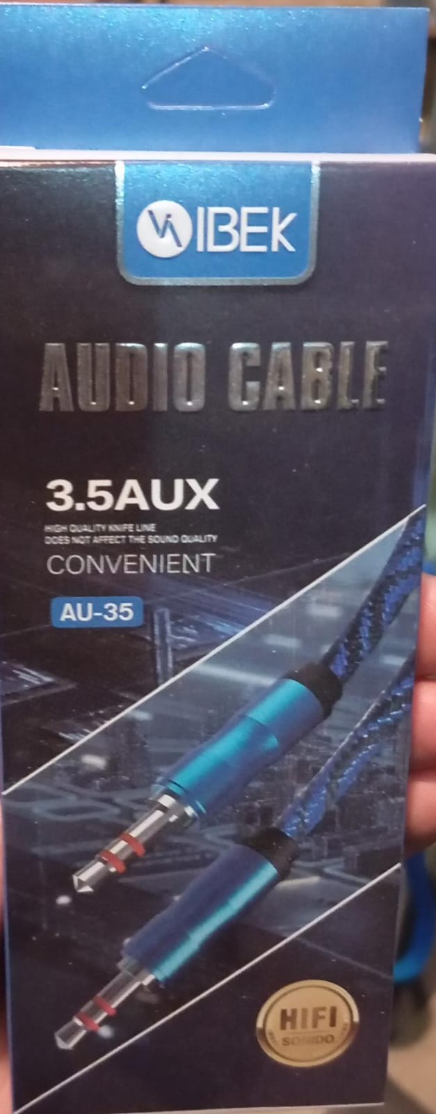    CABLE PLUG A PLUG 1.5 MTS IBEK AU-35 #